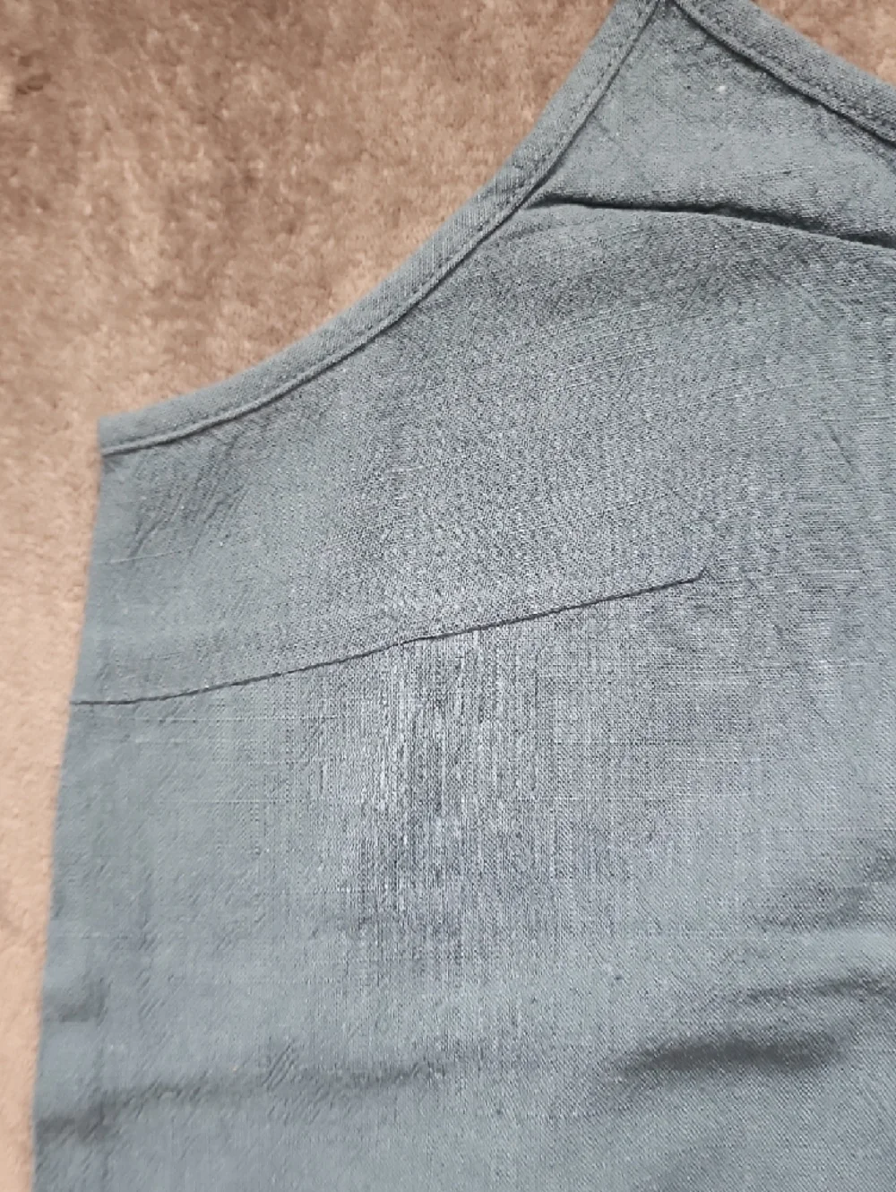 Teal Blue Crop V-Neck Adjustable Strap Camisole - Picture 8 of 8